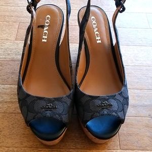 Coach Signature Ferry Cork Wedge